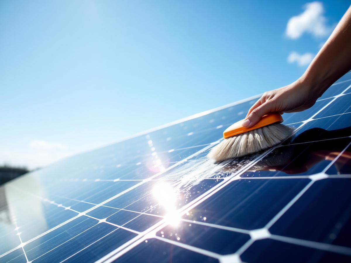 Zonnepanelen reinigen